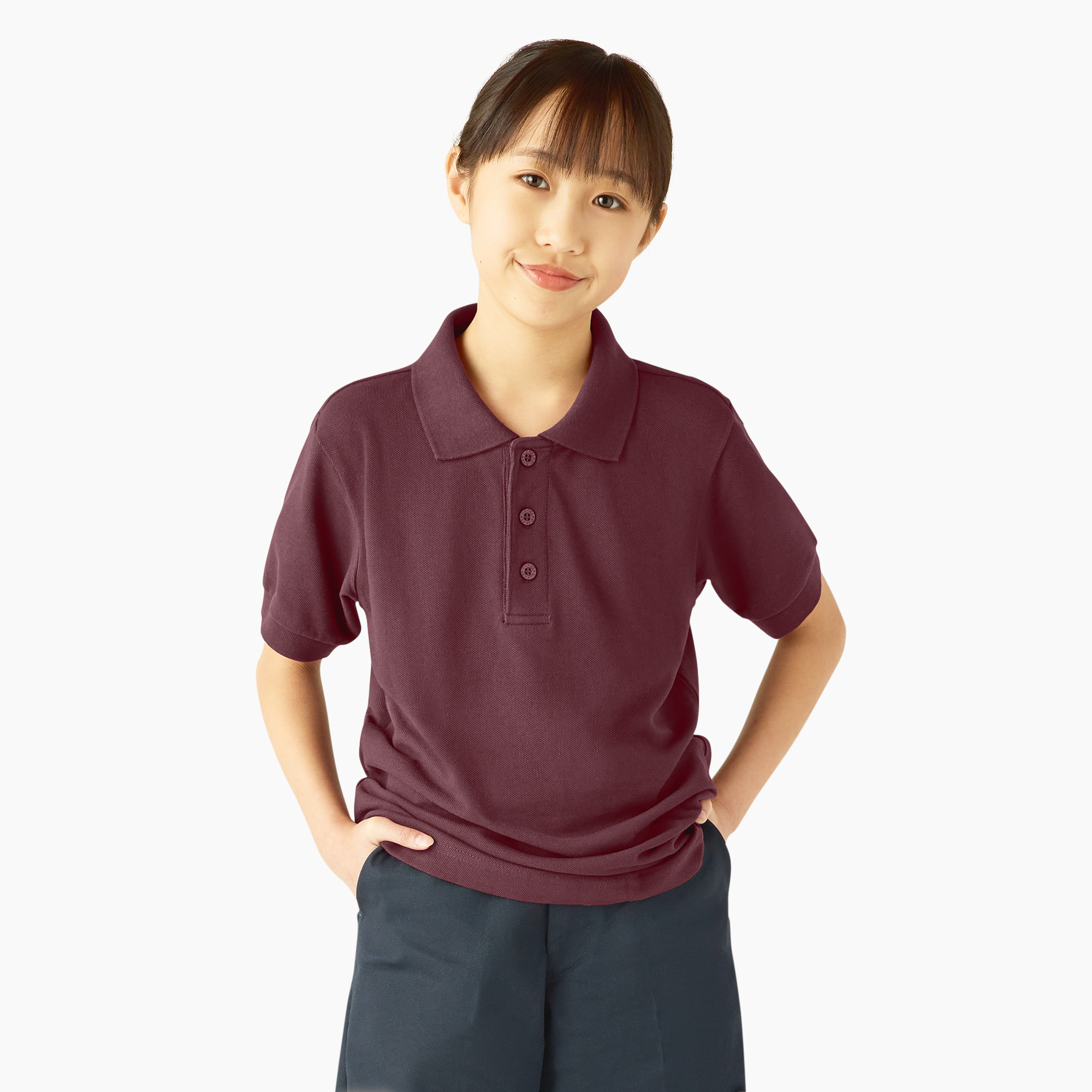 boys burgundy polo