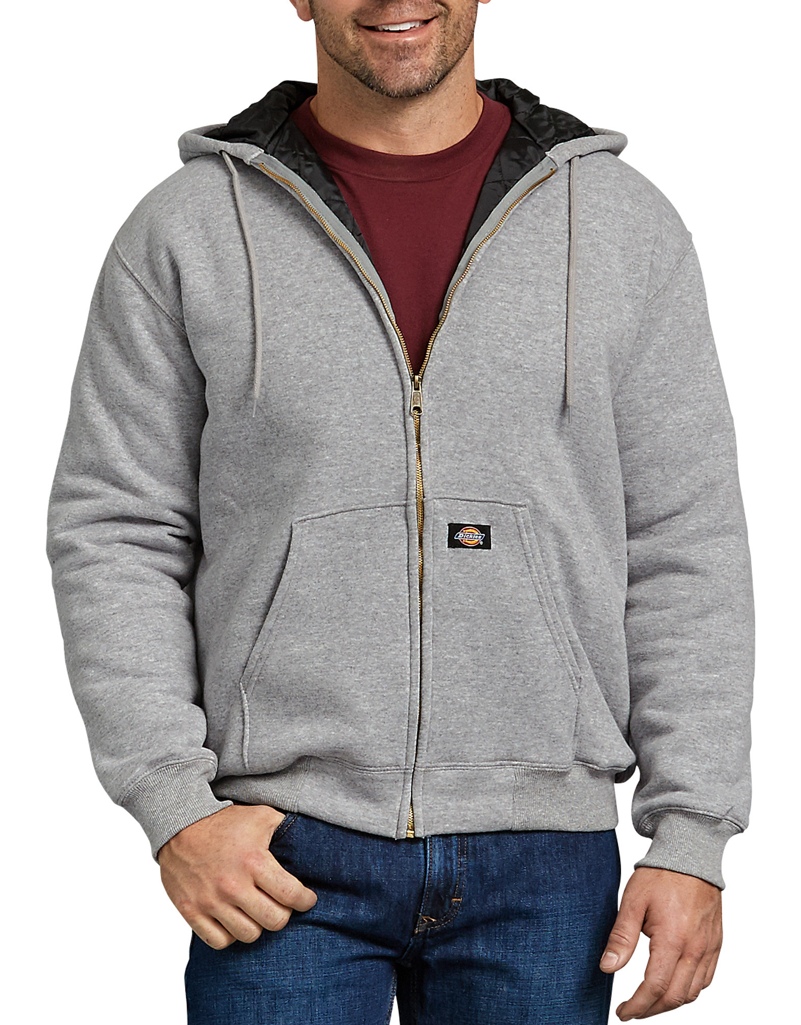 dickies full zip fleece tactical hoodie