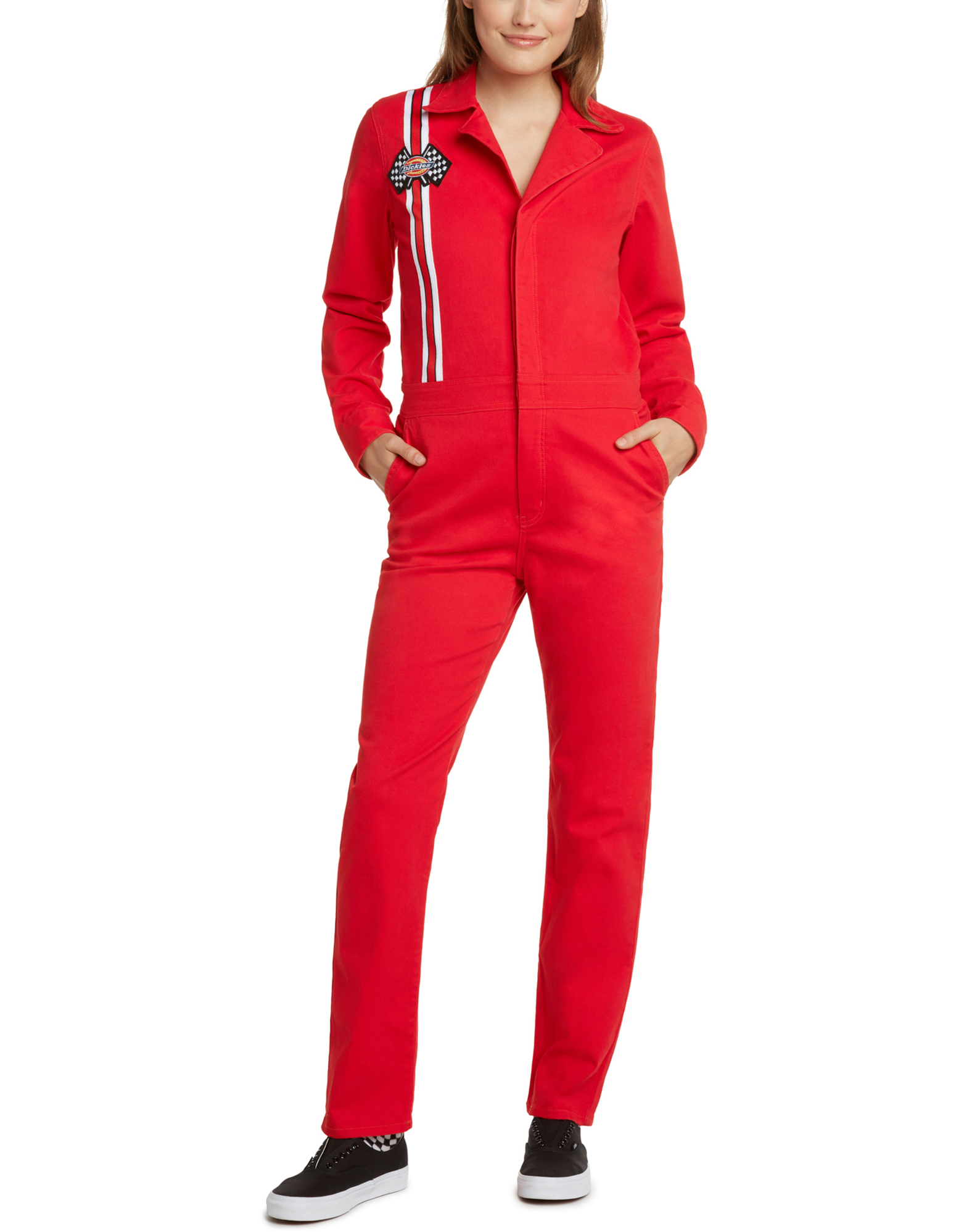 red dickie jumpsuit