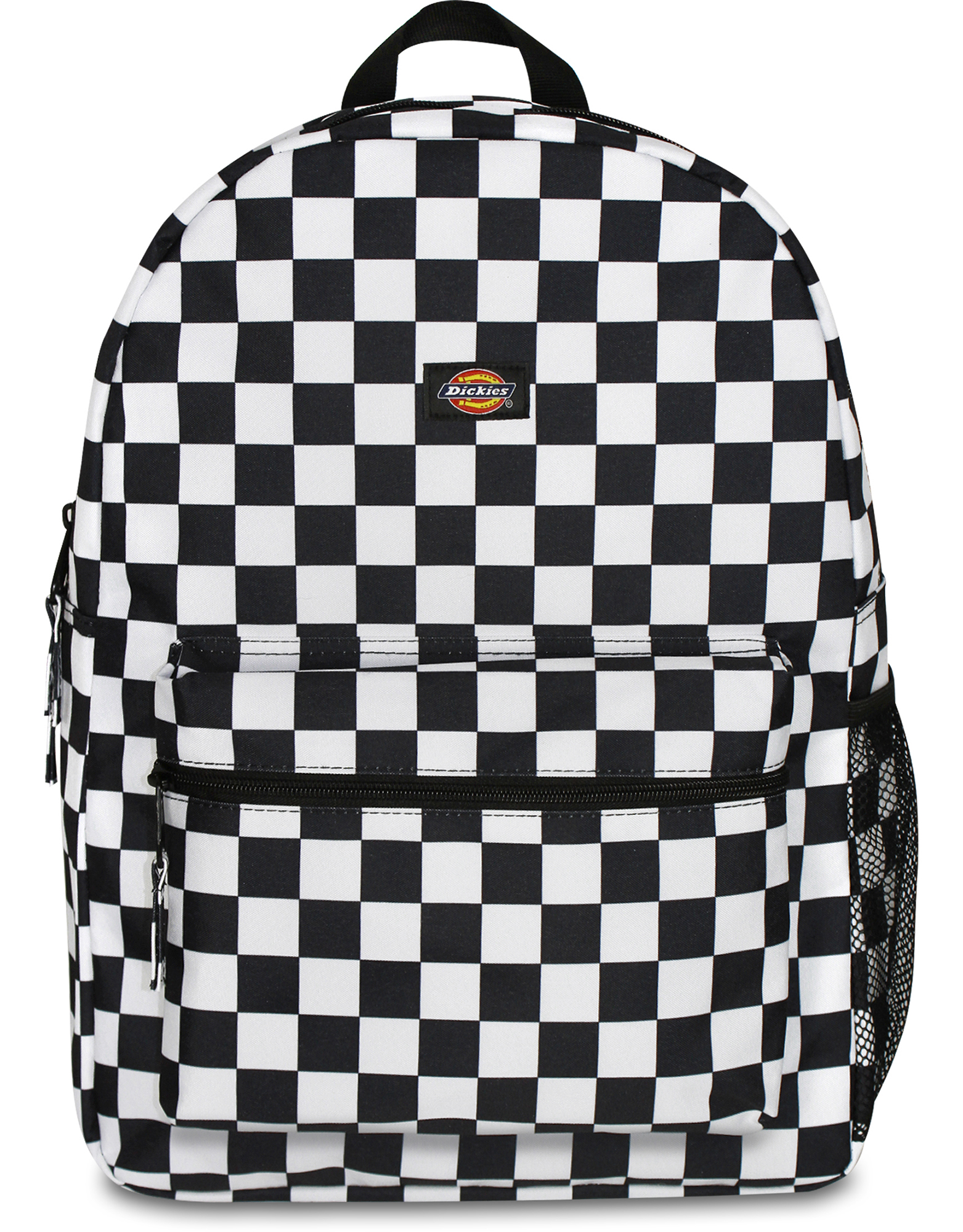 checkered bookbag